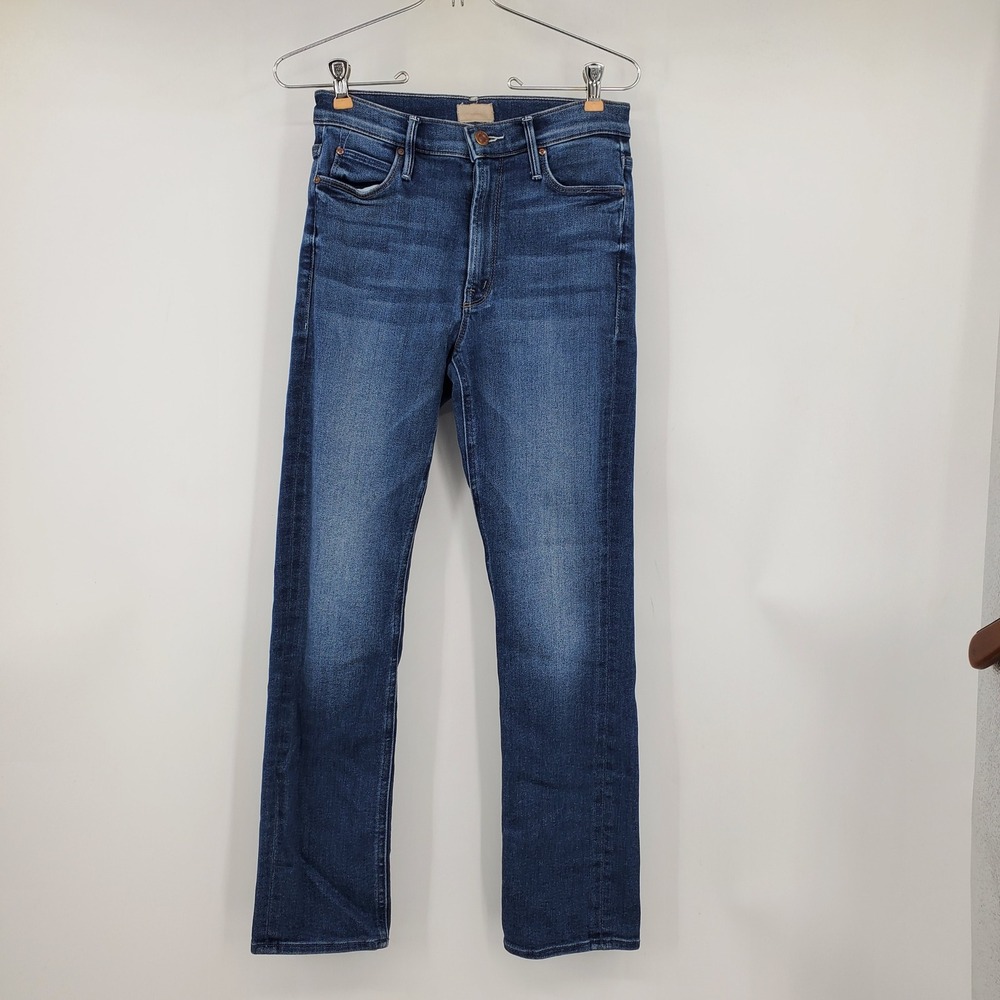 Mother The Mid Rise Dazzler Ankle Jeans Sweet And Sassy Blue 26 Quiet Luxury
